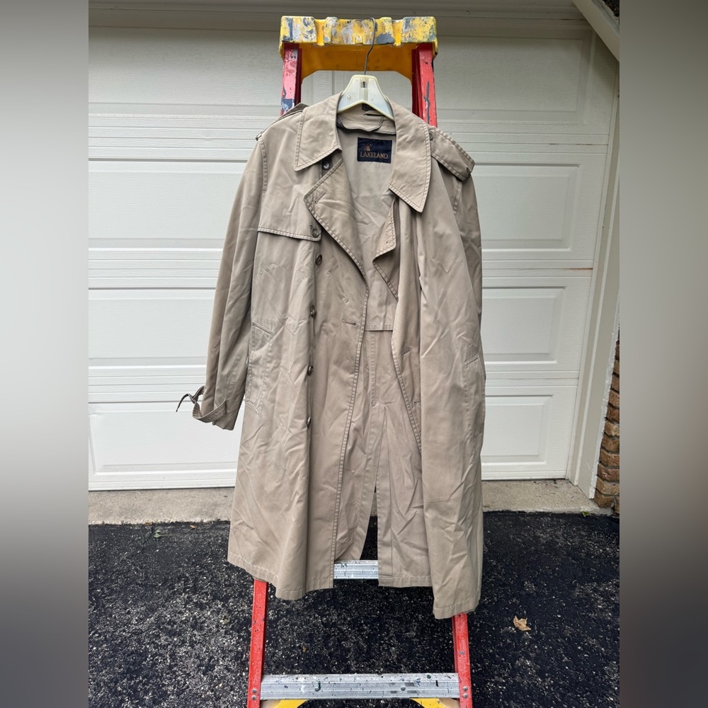 Classic Beige Trench Coat Vintage